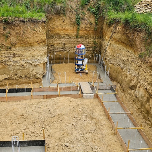 Travaux de terrassement et fondations réalisés par BATIM TRAVAUX